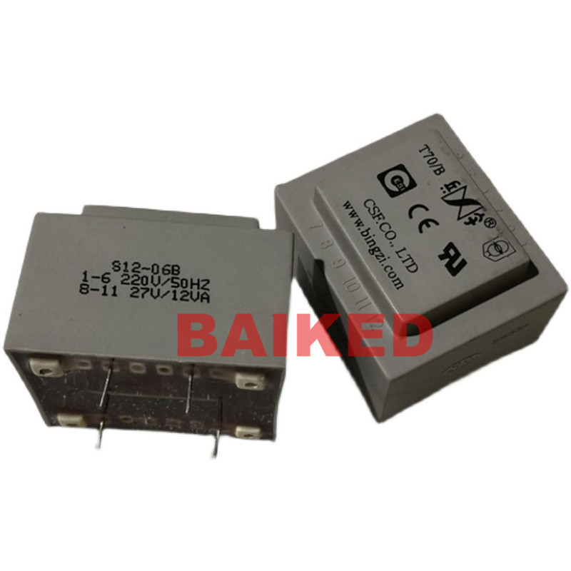 BingZi 兵字 T70/B S12-06B 输入220V 输出27V 12VA 电源变压器