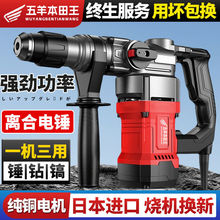 进口电锤大功率电锤电镐多用冲击钻家用开拆墙混泥土打孔插电镐
