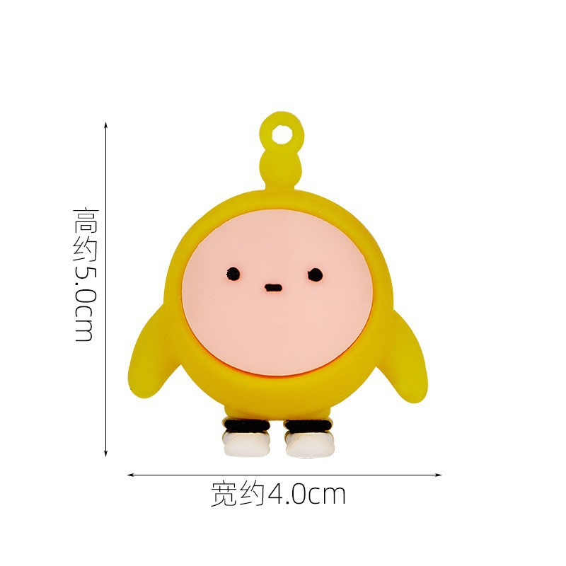 부드러운 접착제 노란색 계란 와플 1개