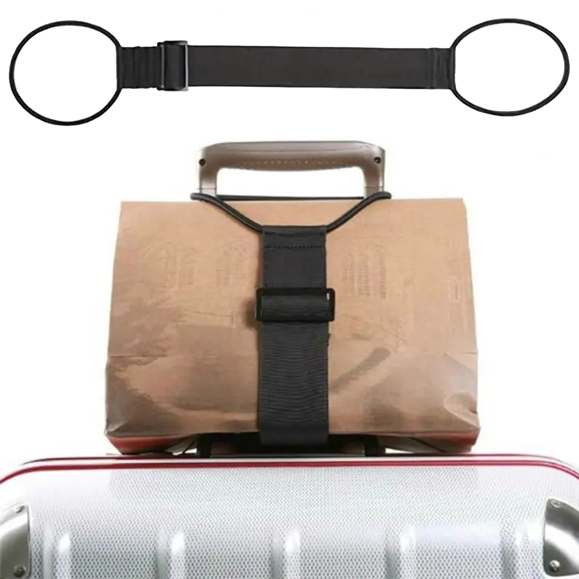 可调节弹性行李带旅行安全手提箱带行李箱包随身带固定带加持带