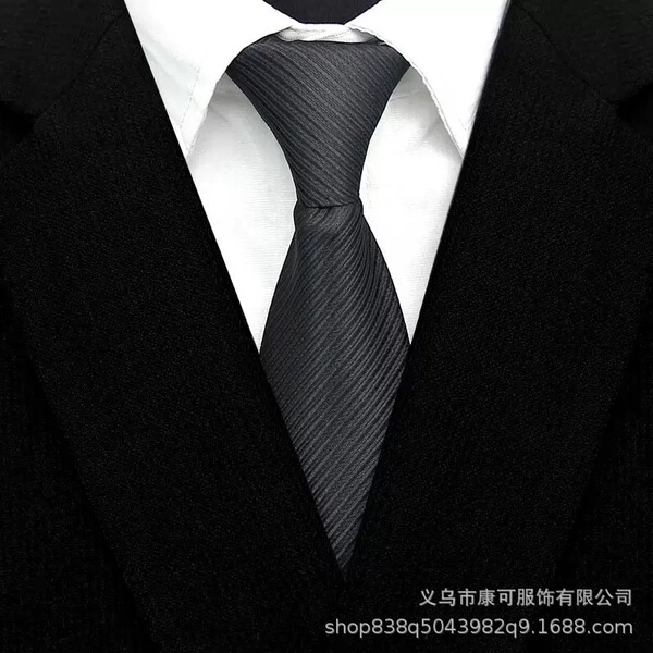 Red blue black professional tie with zipper