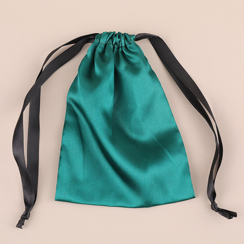 Drawstring Closure Silk Cloth Dustproof Bag, Universal Eye Mask Underwear Storage Satin Bag, Fashionable Silk Cosmetic Bag
