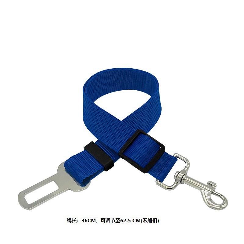Suministros para mascotas cinturón de seguridad ajustable retráctil para automóvil cinturón de tracción fijación de automóvil para perro cuerda de seguridad para perro cuerda para perro