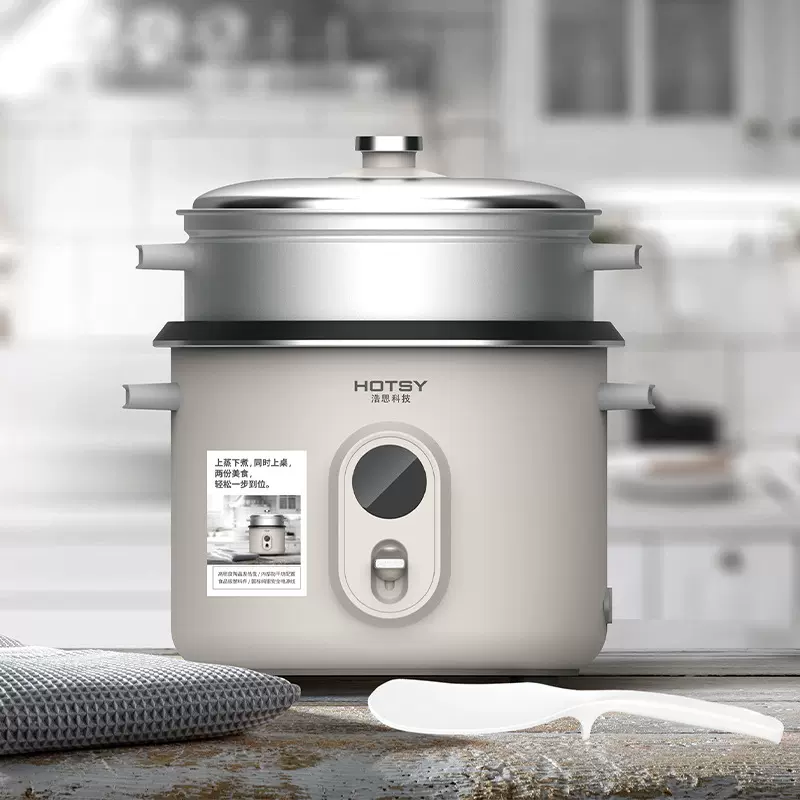 厂家直销不沾内胆电饭锅3到4人大容量3 4 5 6L家用电饭煲蒸煮一体