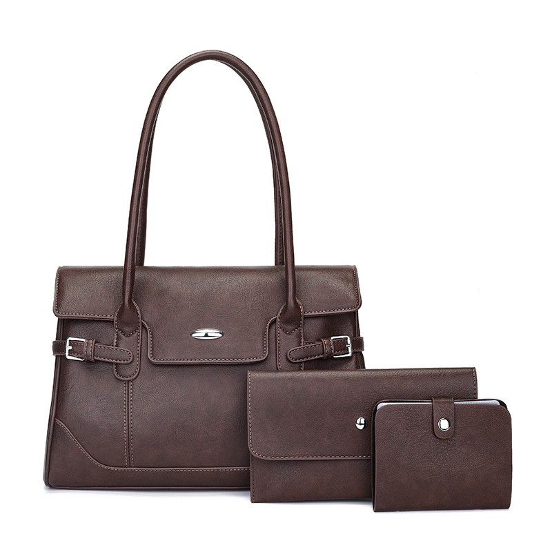 Bolso de Mano Tipo Madre e Hijo de PU, Gran Capacidad, para Uso Diario image 10