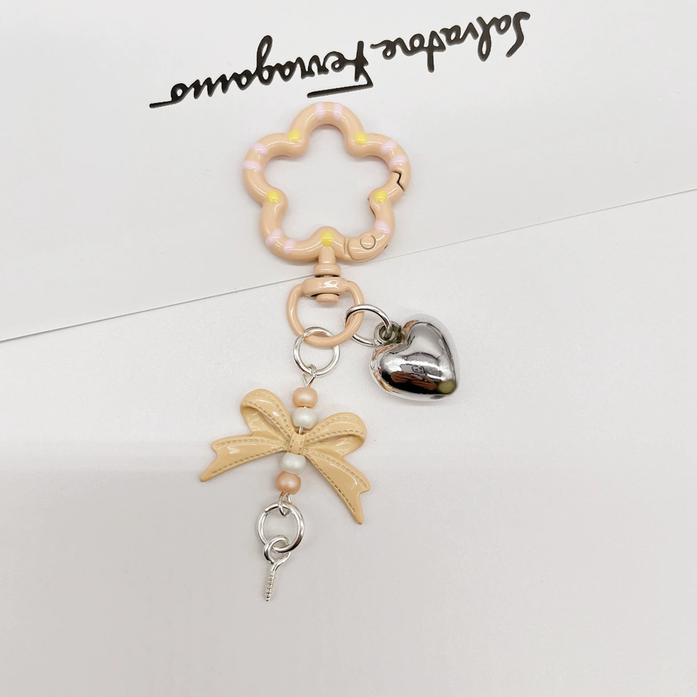 Universal keychain flower-shaped, accessories, flowered, DIY