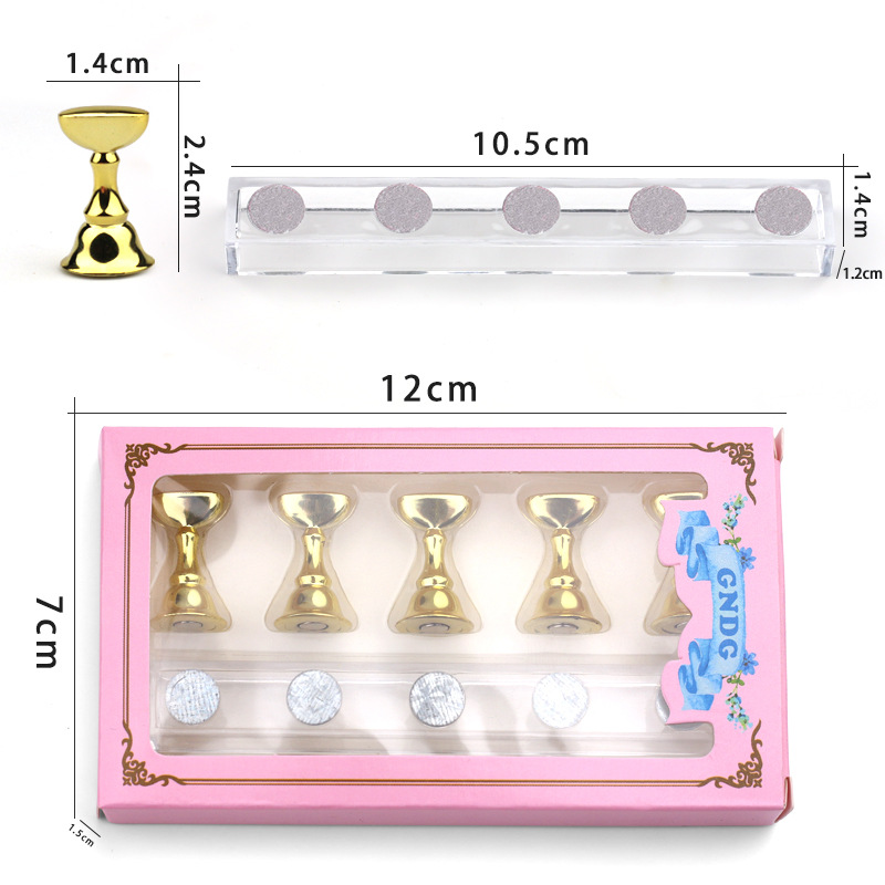 Estilo japonés de uñas tablero de uñas almohadilla de uñas asiento pantalla base de acrílico práctica Rack en caja en stock