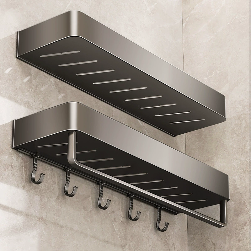 Полка для ванной, настенная без сверления, для туалета, домашнего умывальника, стеллаж для хранения косметики, многофункциональная