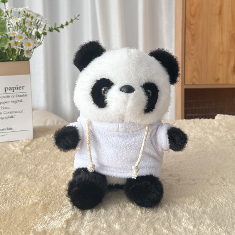 Muñeca panda muñeca muñeca de peluche muñeca de ropa muñeca Sichuan regalo de cumpleaños impresa logotipo