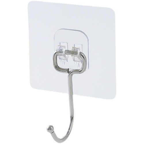 Hook Strong Adhesive Wall Mount Hook No Drilling Load-bearing Suction Cup Rack Kitchen Hook Paste Scratch-free Adhesive Hook