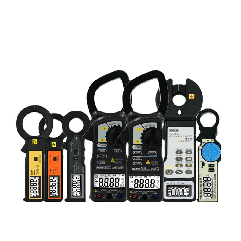 日本万用MULTI高精度大钳口泄漏钳形表MCL800D便携钳型电流表M140
