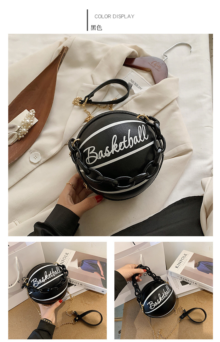 Fashion Spherical Bag Chain Shoulder Bag Large-capacity Bag Leisure Handbag display picture 31