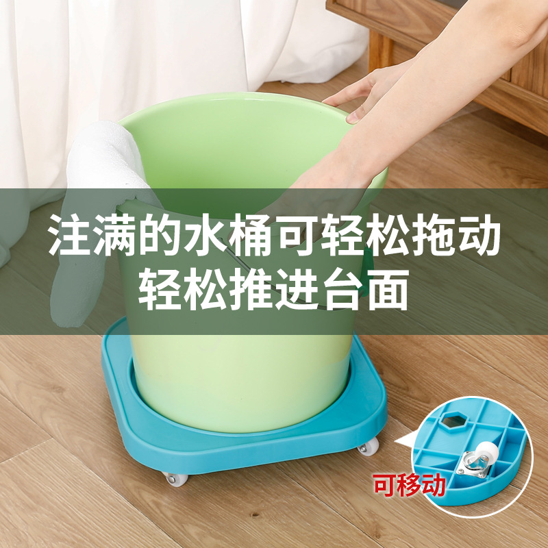 廚房置物架煤氣瓶底座帶輪移動架多功能花盆托架水桶架工廠直銷