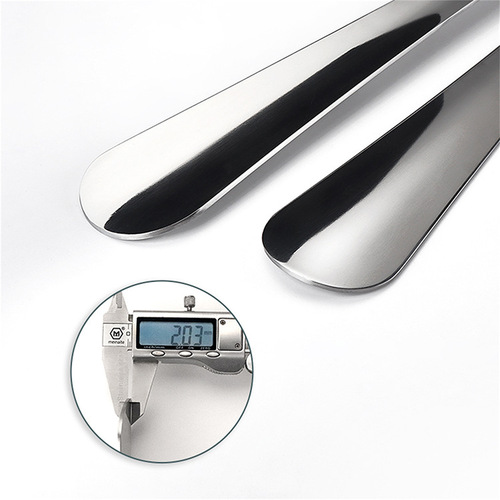 30cm long-handled shoe inserter, metal stainless steel shoehorn, thickened shoehorn, shoe lifter, practical and convenient for home use