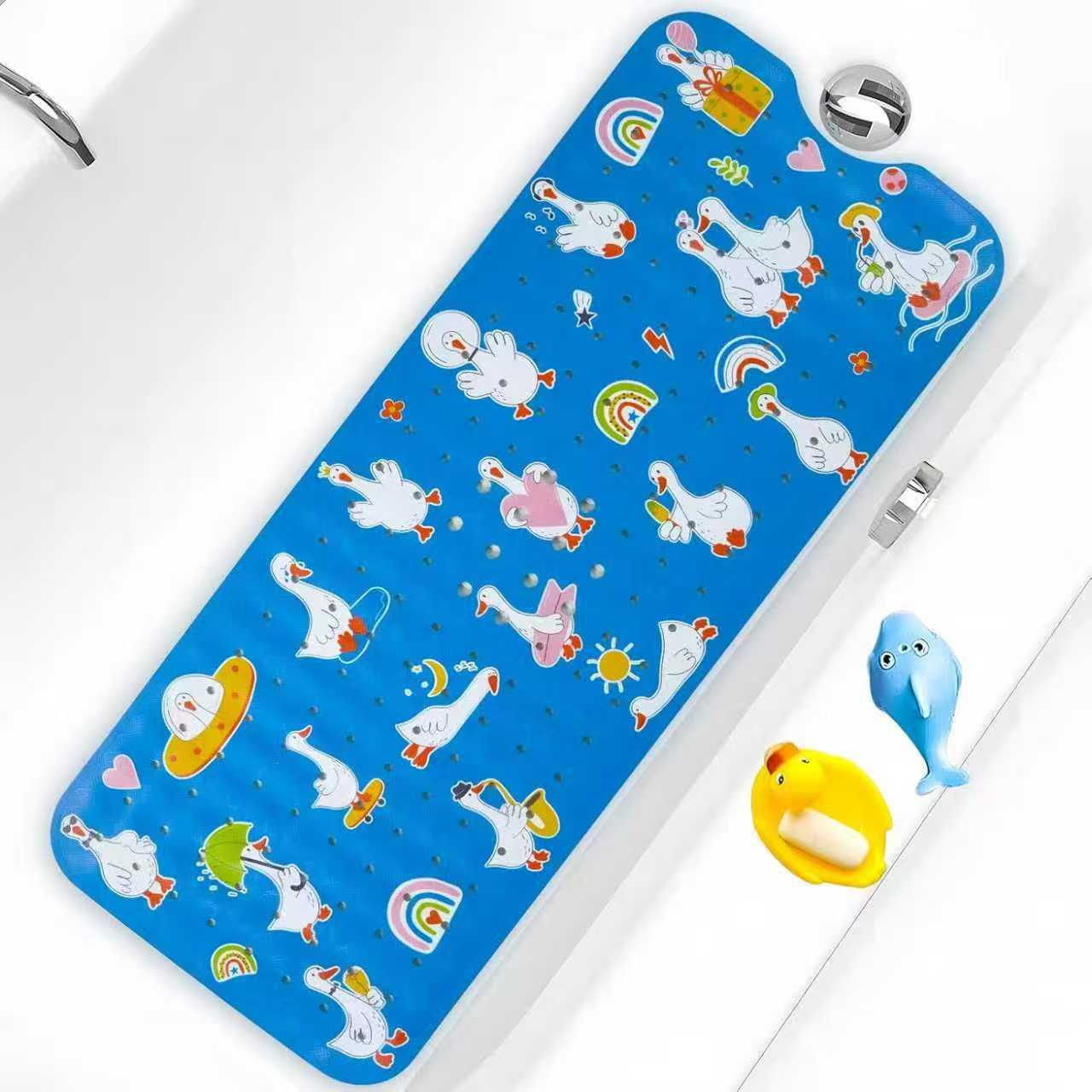 Alfombrilla antideslizante para baño con diseño de océano de dibujos animados para niños de Amazon, alfombrilla antideslizante para piscina, baño, alfombrilla antideslizante