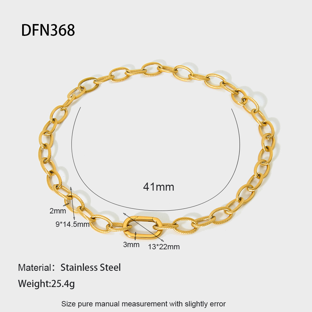 10g Weight 0.03µm-0.05µm Gold Plating Thickness PVD Coated Gold Plating Process 1 Piece 304 Stainless Steel Jewelry Accessories Chain