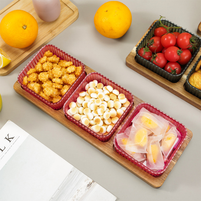 Plato para huesos, plato para condimentos, bandeja para desechos de pescado, bandeja de plástico para frutas y aperitivos, plato pequeño para postres, plato para frutas secas, Chu Ding.