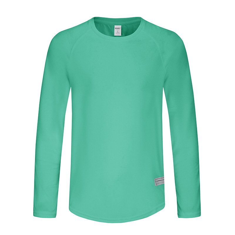 2024 primavera y verano nueva camiseta de secado rápido para hombres corriendo de manga larga ropa de fitness de tiro ropa de entrenamiento ciclismo deportes top