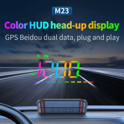 Car HUD Head-Up Display Beidou GPS Multifunctional Reflective Display Device M23 Car Head-Up Display (Vehicle HUD) - m23-colorful-gps-multifunctional-head-up-display-compatible-with-all-cars