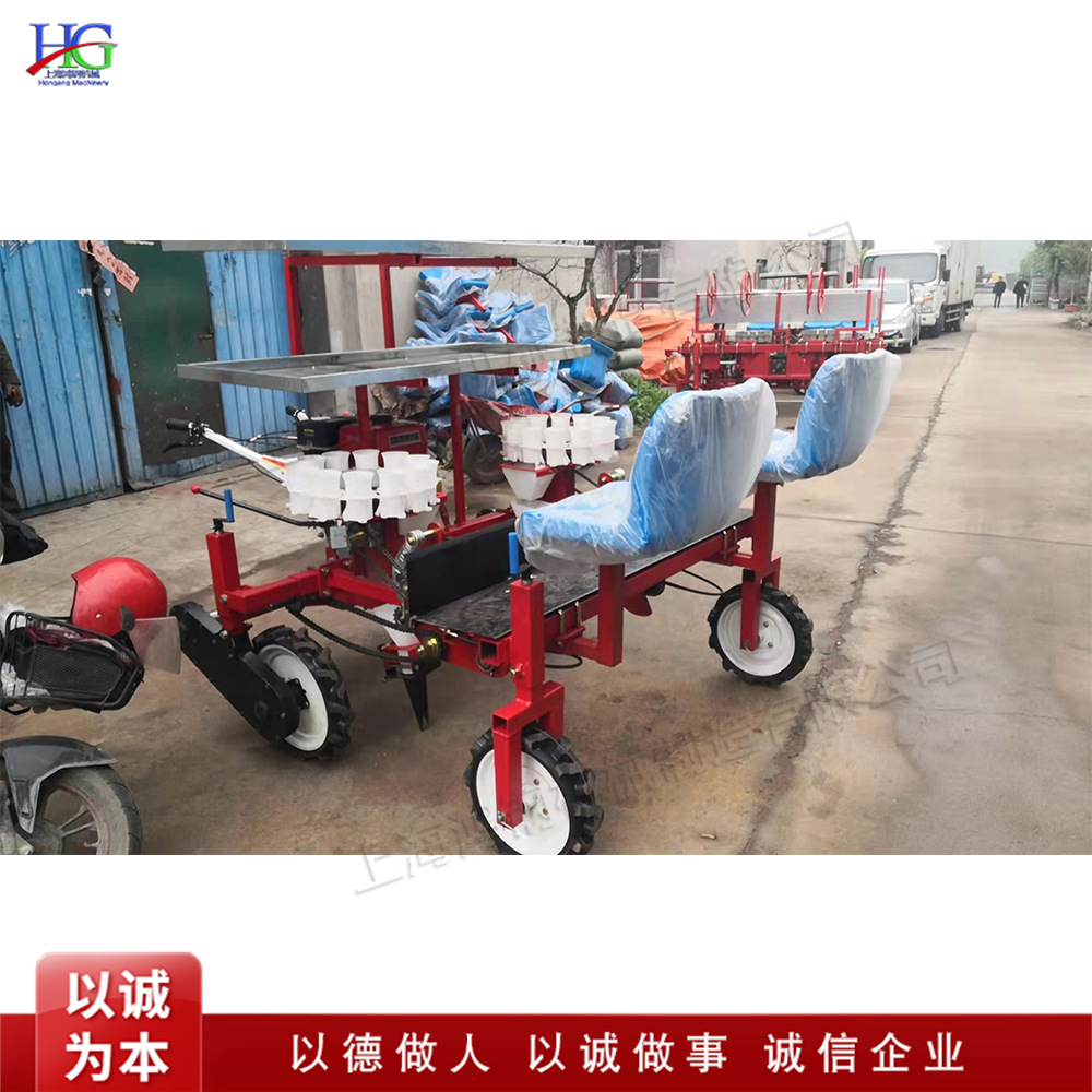 自走式秧苗种植机 辣椒苗栽种设备 蔬菜大棚种植秧苗移栽机