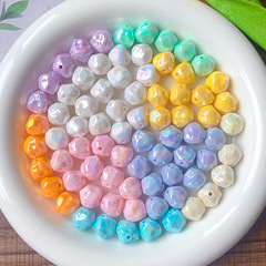 12mm実色メッキABアクリル無花果通孔散珠diy携帯チェーンブレスレット手作りビーズ材料バッチ