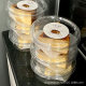 Basque cake packaging box 4-inch round transparent dessert packaging box cake strawberry pastry oil paper baking
