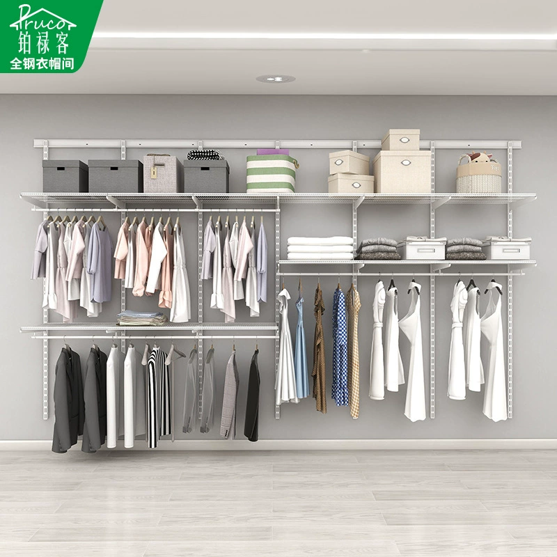 Высокое качество металлический шкаф-открытый металлический гардероб-Оригинальная аксессуары утолщение