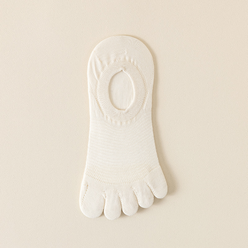 Cinco dedo calcetines de verano delgados antiolor calcetines de malla transpirables, calcetines de barco invisibles, calcetines para niños