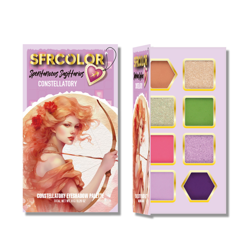 s.f.r color transfronterizo exclusivo para nuevos productos mate perla doce constelación de sombra de ojos set maquillaje al por mayor
