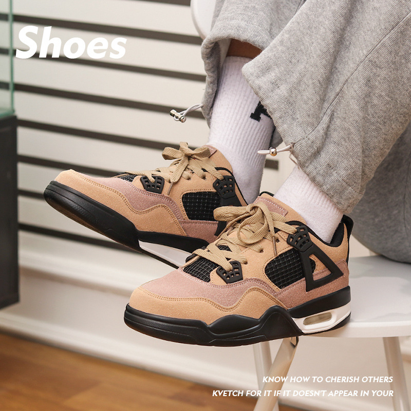 2024 Spring and Autumn New Air Cushion Shoes for Men and Women, Fashion Hong Kong Style Father-in-Law Shoes, Casual Trendy Shoes, Versatile Couples Sports Shoes