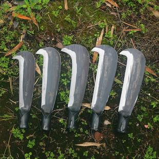 Handmade Firewood Splitting Knife, Agricultural Long-Handle Manganese Steel Firewood Knife, Tree Cutting, Weeding Sickle, Outdoor Fishing, Trail Forging