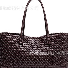 2025春夏新款欧美小众通勤编织手提单肩包时尚超大容量托特包包