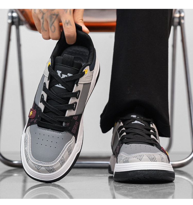 Giày sneaker nam cổ lửng thoáng khí phối màu, đế dày gót 3–5 cm — G 8220m Xanh dương, G 8220m Xanh lá, G8220 màu cam, G8220 xám đen chi tiết 14