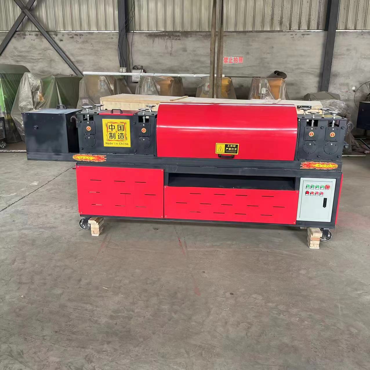 供应8轮钢管调直除锈刷漆一体机 源厂直供操作简单实用