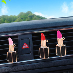 Car Air Vent Scent Diffuser, Lipstick-Shaped Diamond Water Diamond Cute Creative Car Air Freshener Decor, Female