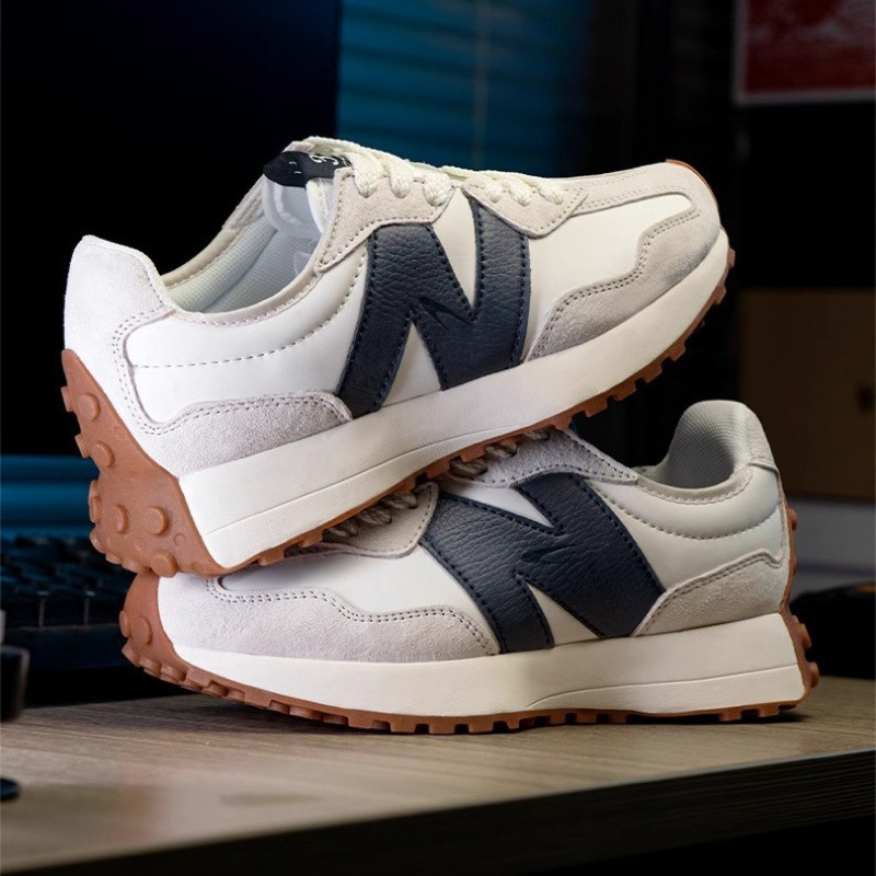 浪新百倫威nb327小蛮腰阿甘靴ランニングシューズN字カジュアルシューズ男女レトロ通気性おじさん靴|undefined