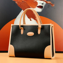 真皮女包秋冬手拎外贸跨境头层牛皮中号托特包休闲单肩斜挎手提包