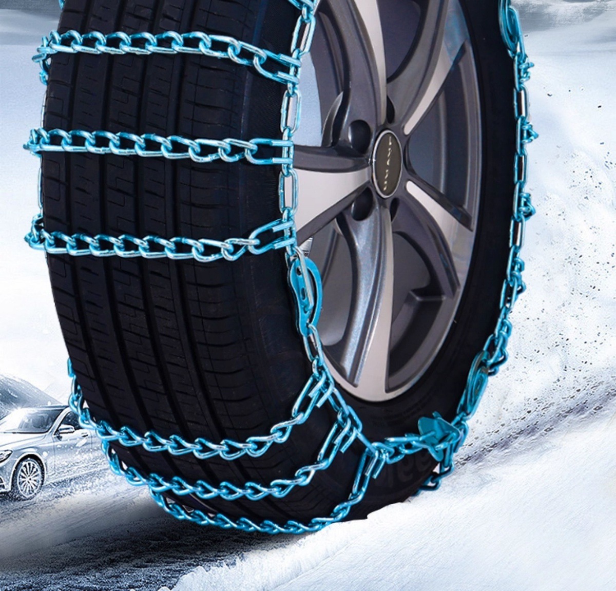 Suitable for Car Anti-Skid Chains, New Winter Car Universal Emergency Snow Anti-Skid, Wear-Resistant and Durable Anti-Skid Chains