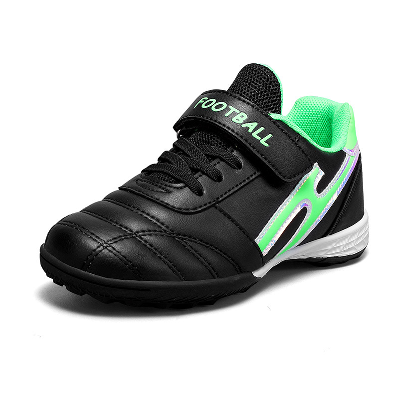 Nuevos zapatos de fútbol para niños clavos rotos velcro ventilado zapatos de deporte para niños pequeños y medianos ventilados entrenamiento antideslizante para estudiantes