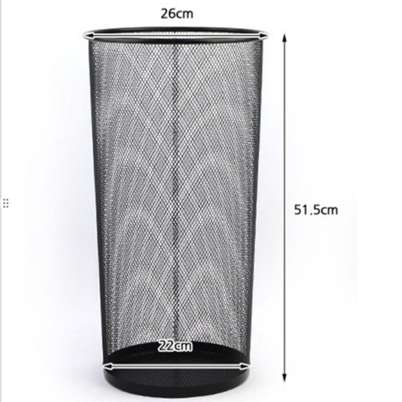 Metal Wire Mesh Umbrella Bucket Umbrella Stand Large Metal Mesh Trash Can Waste Paper Basket Iron Mesh Cleaning Trash Can