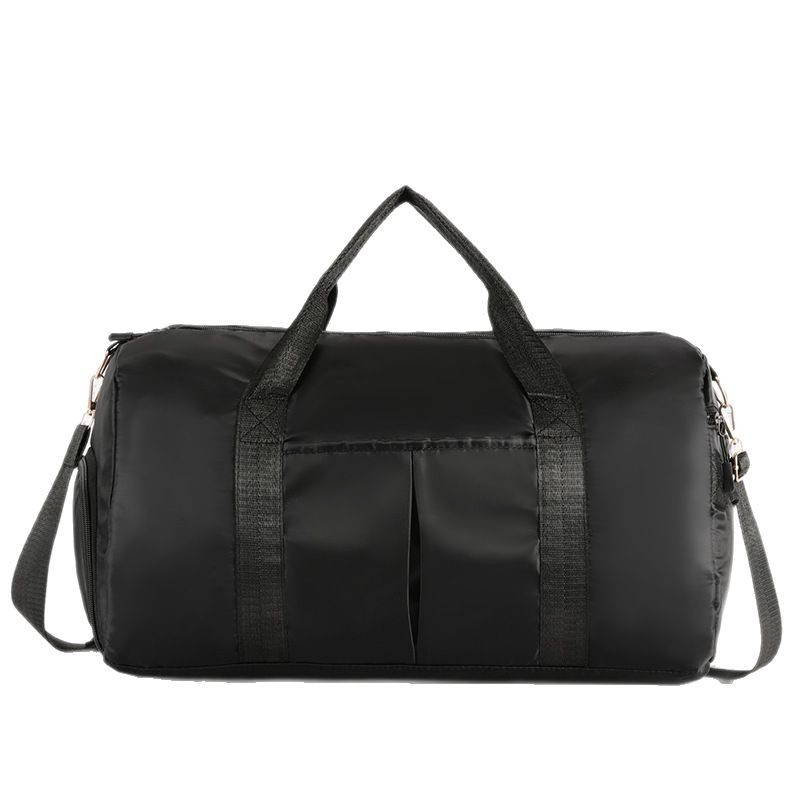 男女追加ロゴ乾湿分離水泳フィットネススポーツバッグ軽量手提げ旅行バッグ大容量荷物バッグ