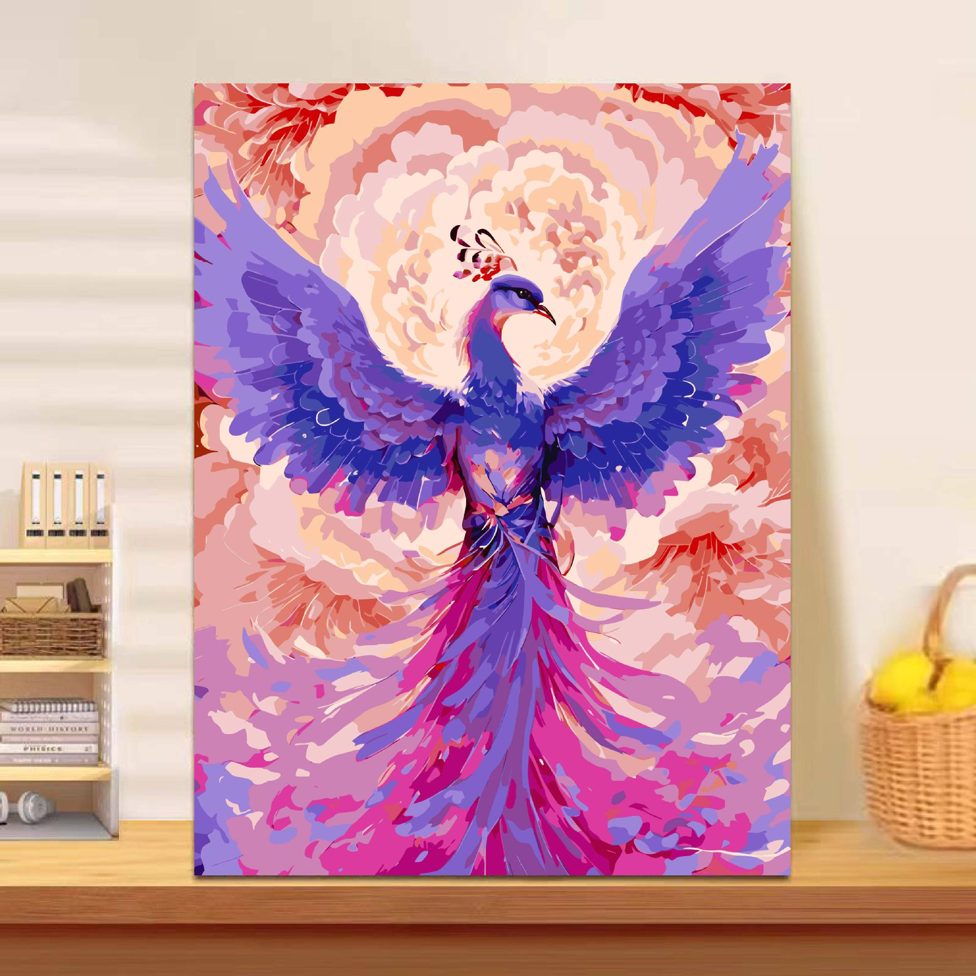 Phoenix Nirvanadiy pintura al óleo digital curar departamento de pintura de Año Nuevo de alto nivel significa buena pintura a mano de pintura al óleo de relleno de color descompresión