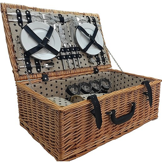 Cestas de regalos de camping salvajes azules de alto nivel Cestas prácticas de regalos de boda de alto nivel para líderes de amigos