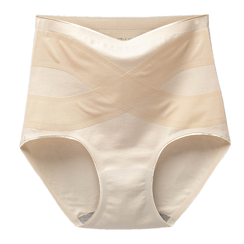 Ropa interior sin costuras de algodón puro antibacteriano de alta cintura del vientre contracción de la cadera de verano transpirable más tamaño grafeno fábrica al por mayor