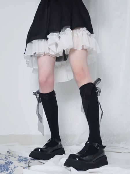 Black calf socks