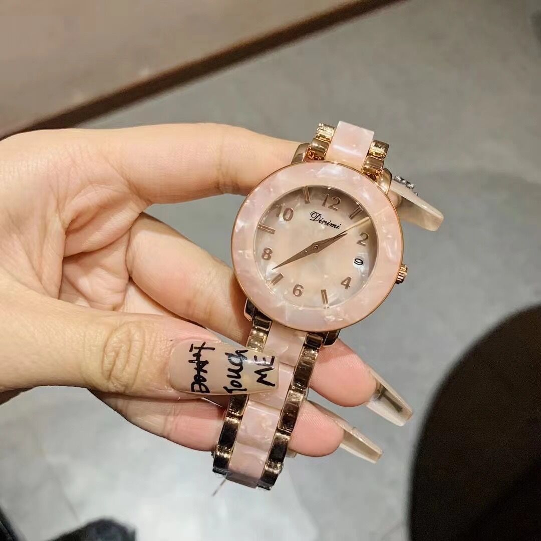 Timini dinimi watch women's personalized glasses glue floral vintage trend fashion high-end women's watch 2