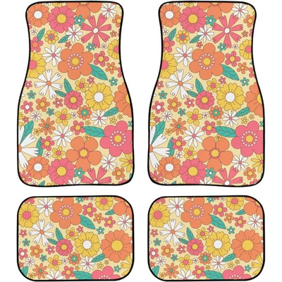 Easy-To-Clean Crystal Velvet Anti-Slip – Avtomobil döşəmə paspasları - car-floor-mat-46-33444468cm-two-pairs-four-pieces-in-total
