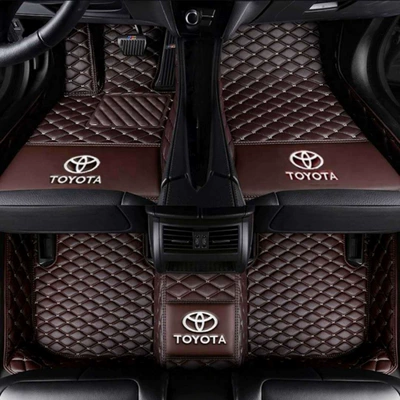 Ayaqaltılar (Kovriklər): Vios, Reiz, Camry, Corolla - rav4-rongfang-single-layer-coffee-color-with-car-logo