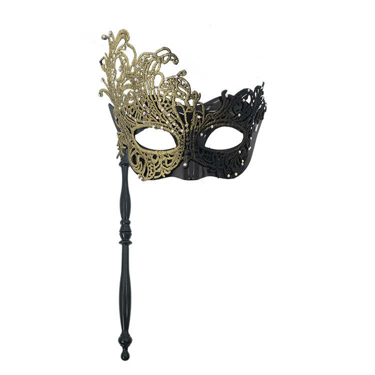Amazon máscaras de encaje de mano máscaras de mitad de cara máscaras misteriosas de baile de maquillaje de fiesta