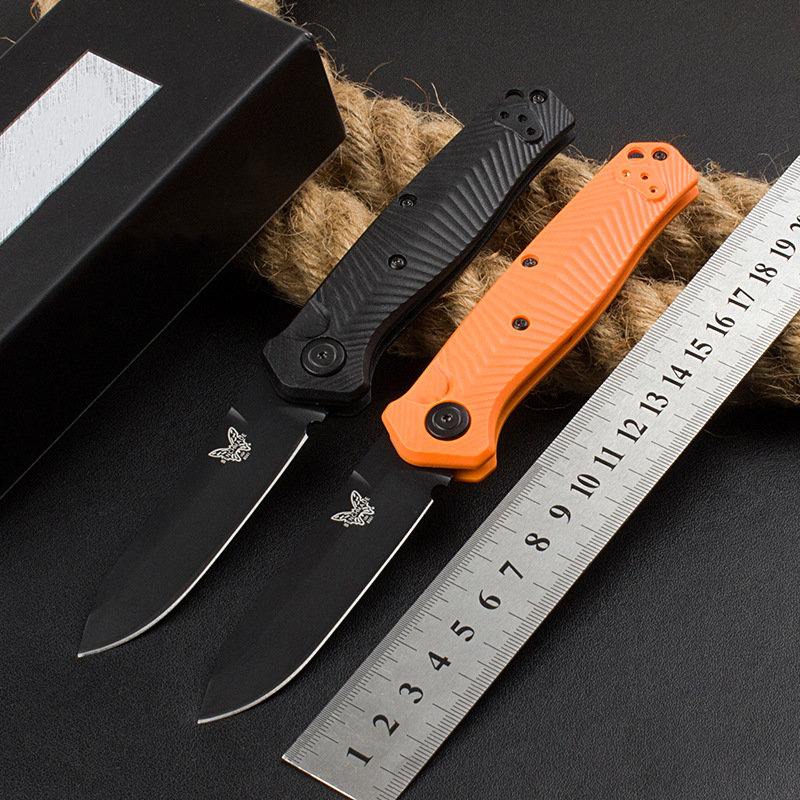 BM蝴蝶8551折刀尼龙玻璃纤维柄露营随身防身刀具户外求生便携水果